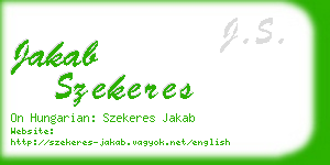 jakab szekeres business card